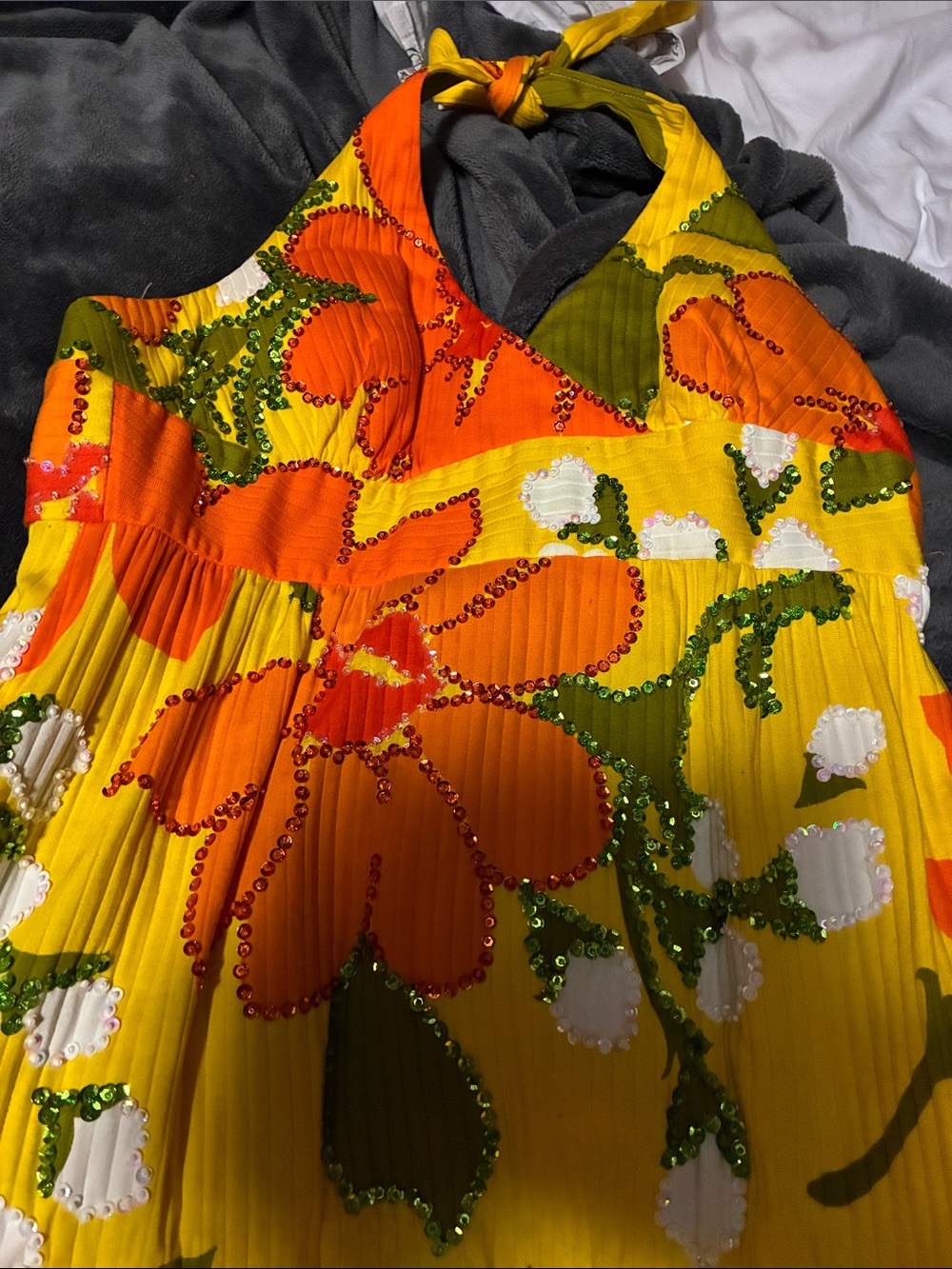 Vintage Malia Honolulu Tiki Retro Pinup Dress - Picture 3 of 7